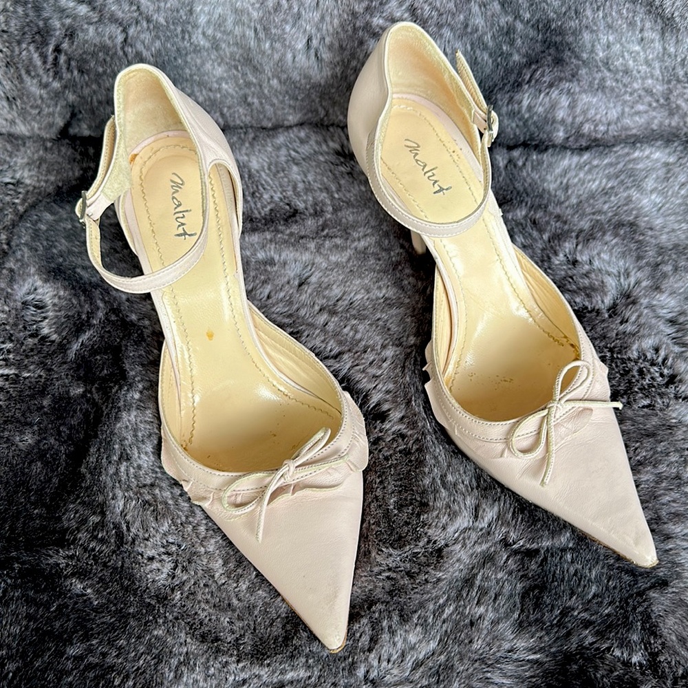 Malut Light Pink Leather Pumps (Italy) Size 7